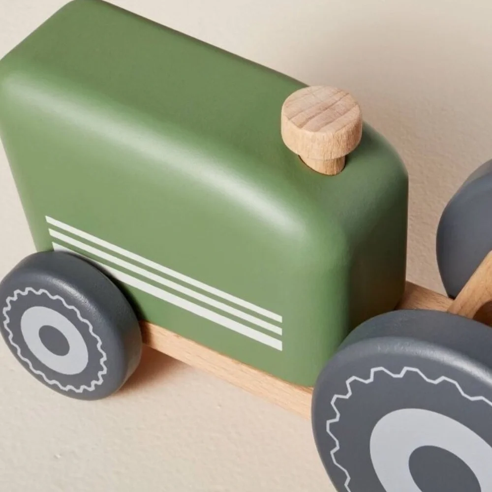 ❗️Hearth & Hand with Magnolia Wooden Toy Farm Tractor Green - Picture 3 of 5